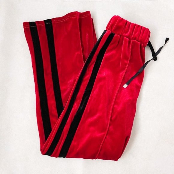 Storets Red Velvet Sideline Pants - Picture 6 of 7